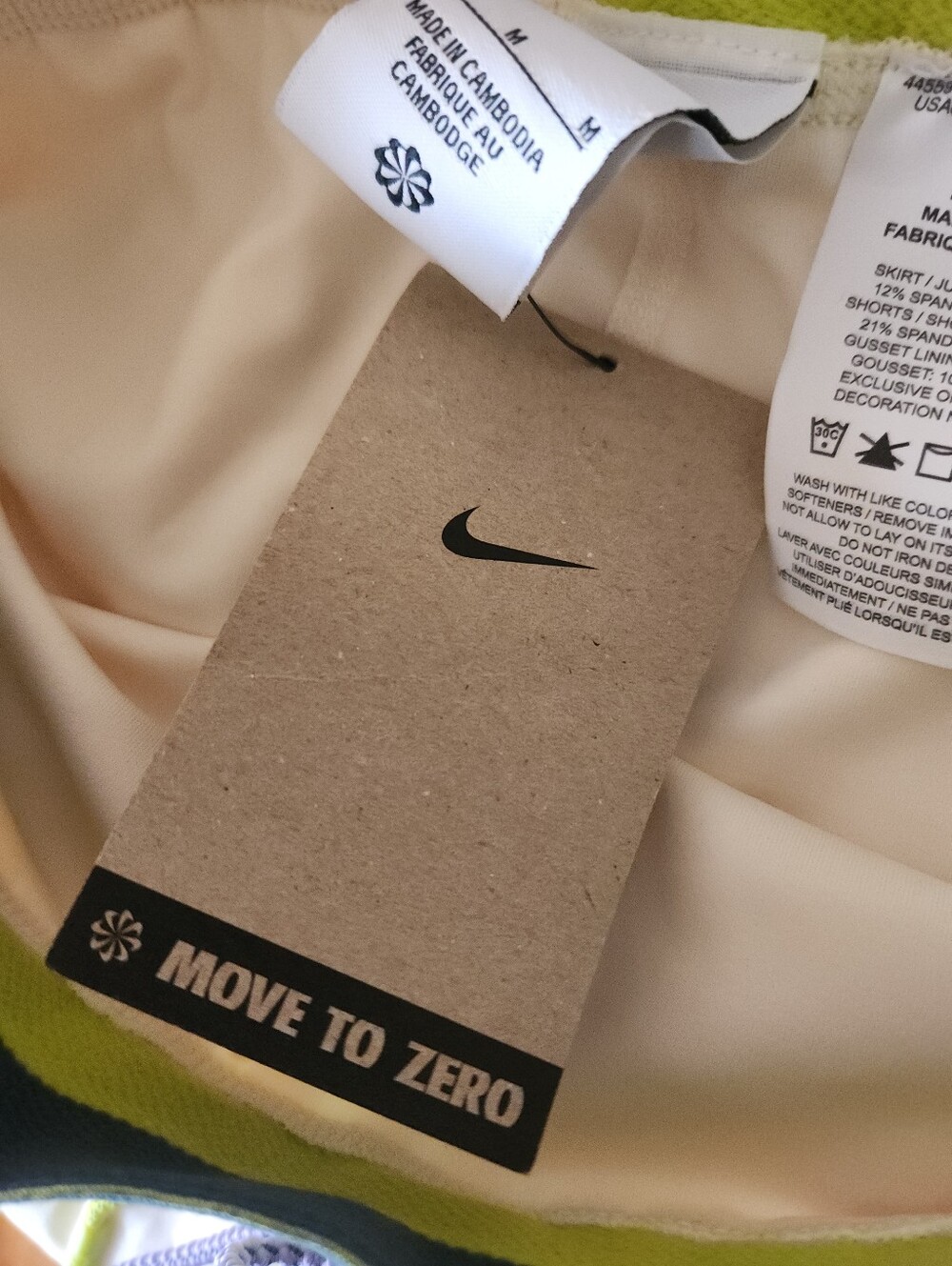 Naomi Osaka x NIKE Tennis 2-in-1 Skirt Skort in Coconut Milk NEW NWT - Picture 7 of 7